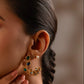 Chand Blue Firoza Stone Earrings VNE212