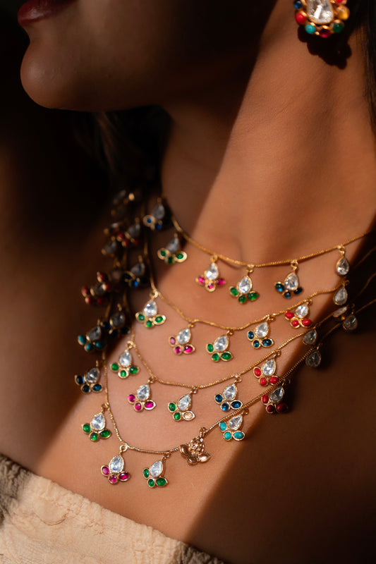 Navratn Layered Necklace Set VNN333