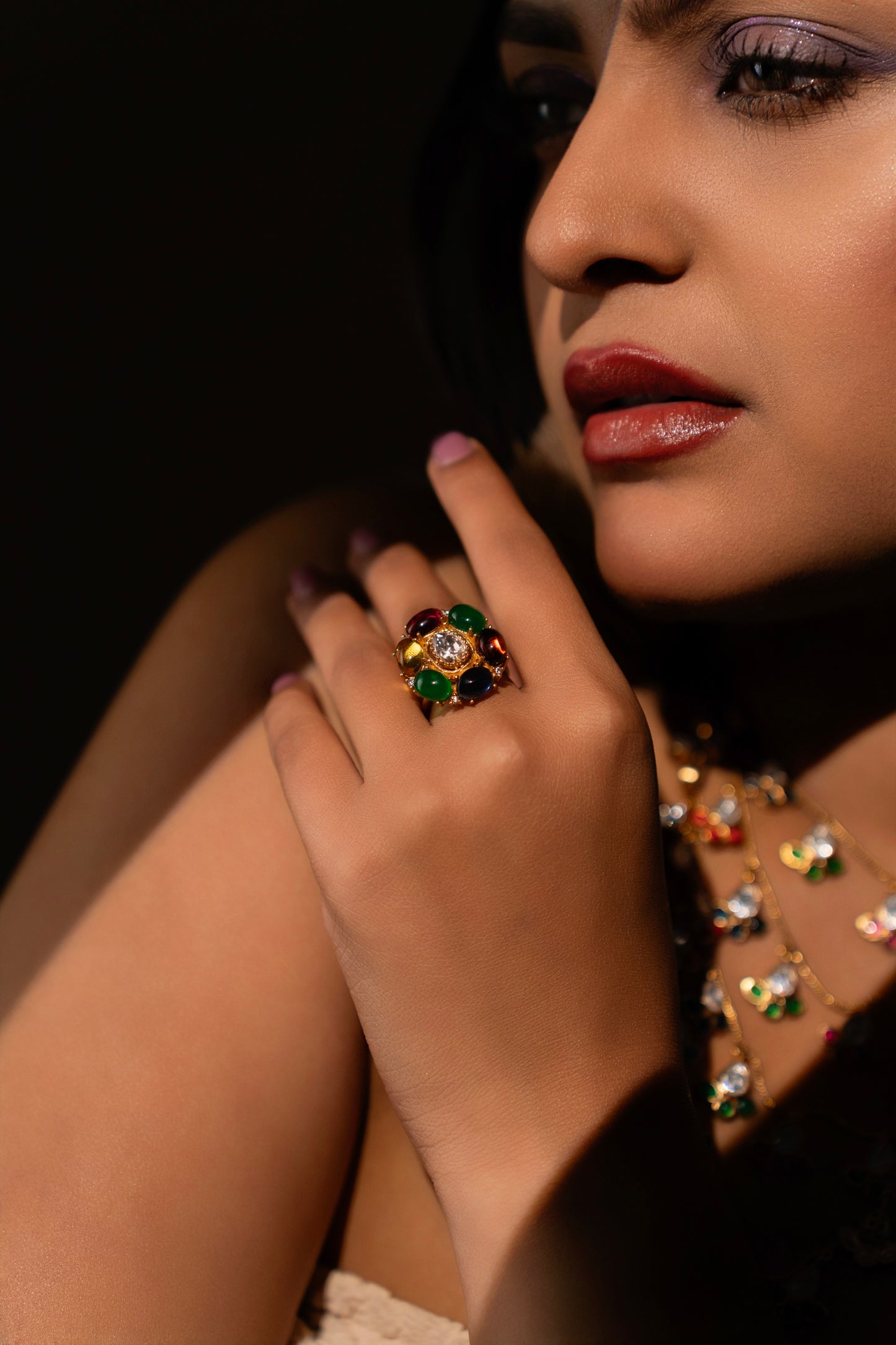 Round Polki Ring VNR028