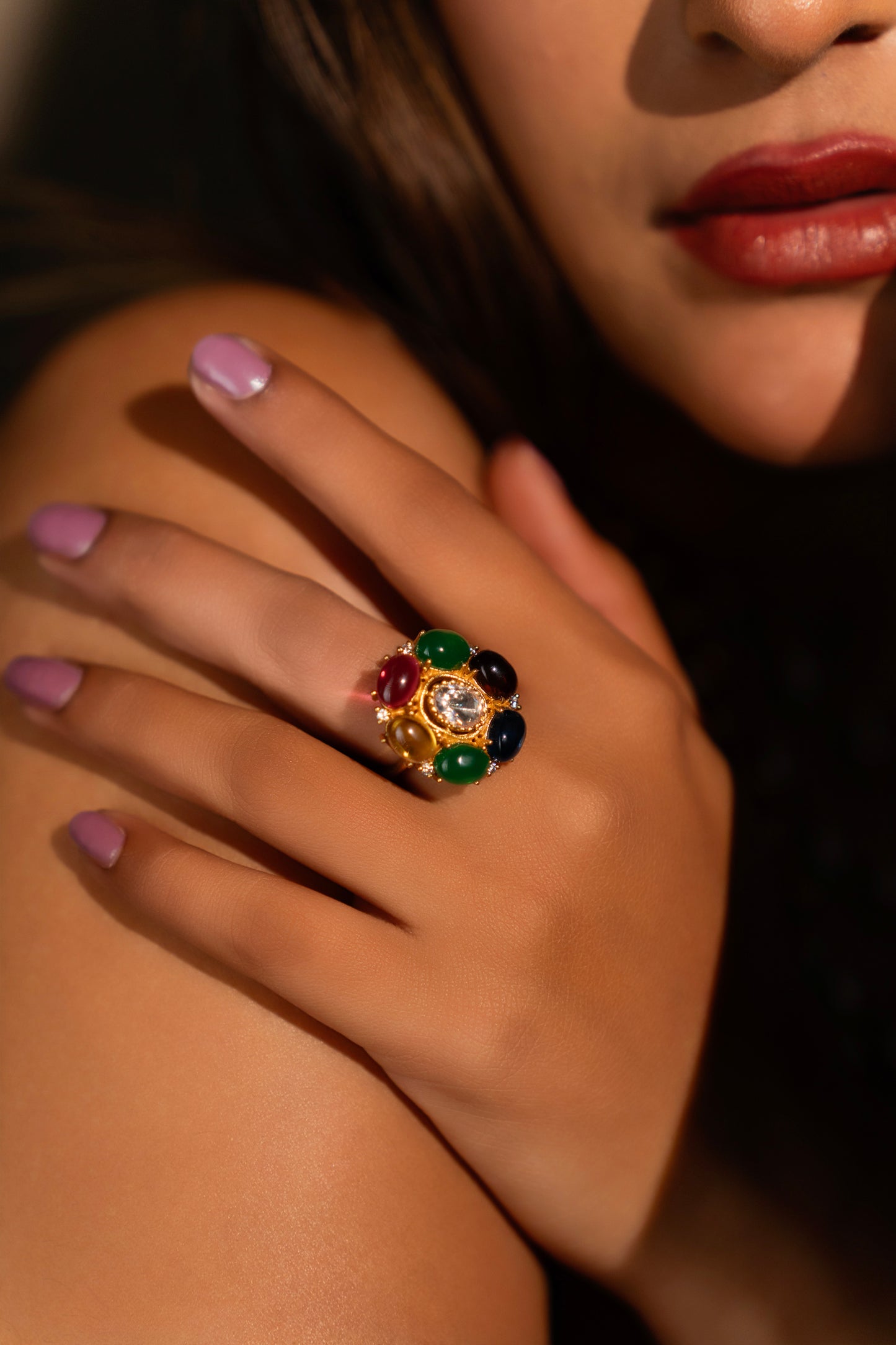 Round Polki Ring VNR028