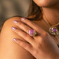 Pink Stone Polki Ring VNR075