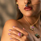 Pink Stone Polki Ring VNR075