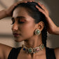 Multi Stone Polki Necklace Set- VNN379