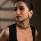 Multi Stone Polki Necklace Set- VNN379