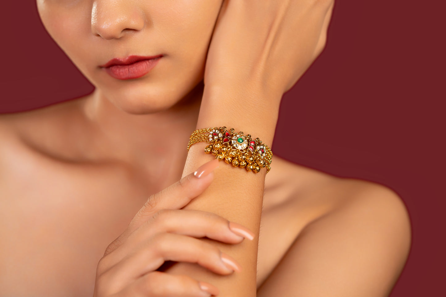 Multi Colour Flower Bracelet VNHN127