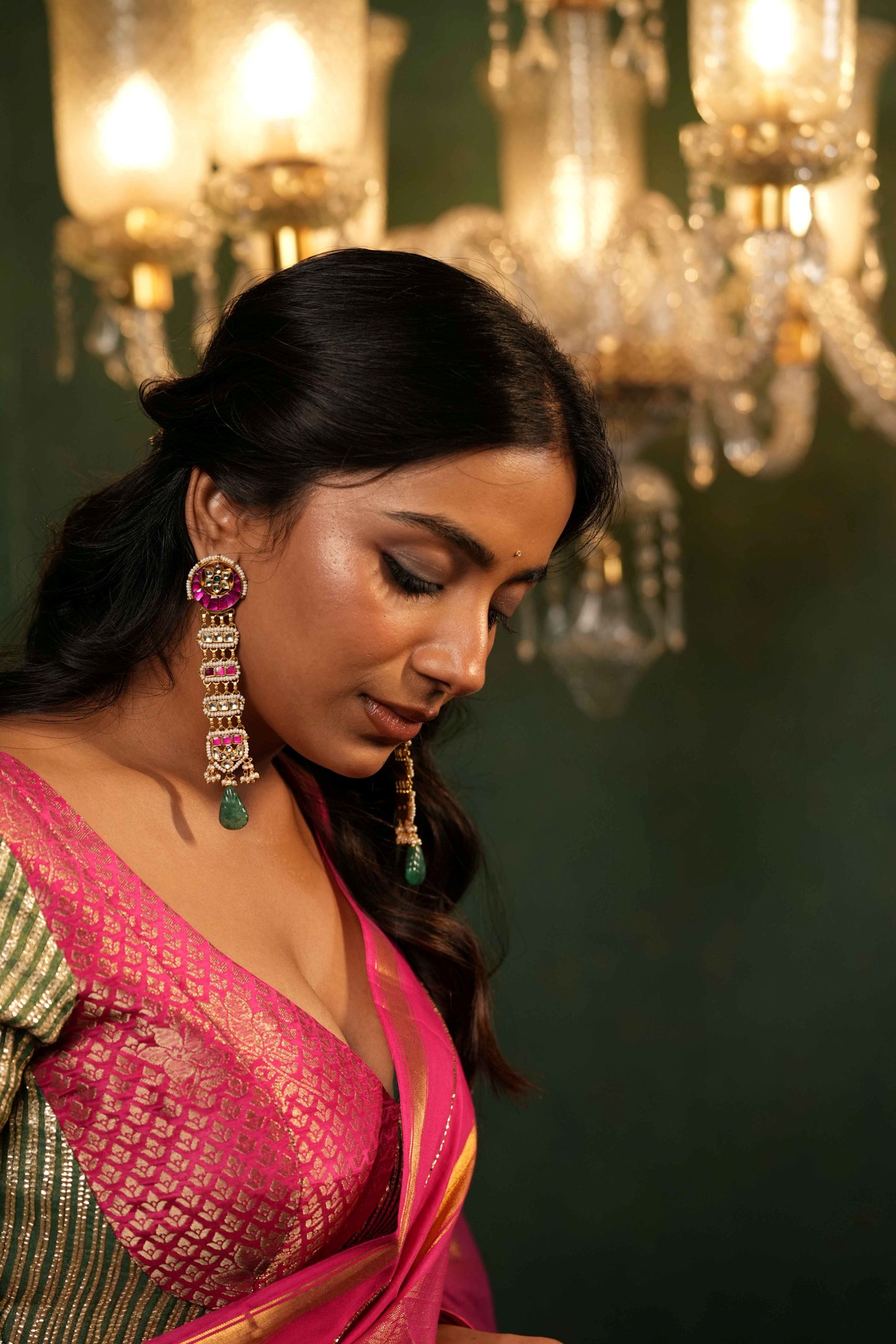 Heritage Multi Jadau Earring - VNE074