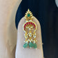 Red Green Jadau Jalar Bridal Necklace Set VNN588