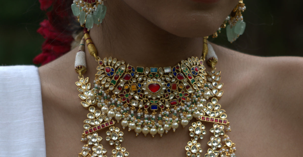 Navratna Choker Set VNN721