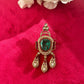 Green Stone Moissanite Broach VNA008