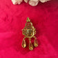 Green Stone Moissanite Broach VNA008