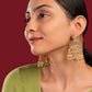 White Jadau Earrings - VNE017