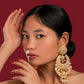 White Kundan Chandbali - VNE018