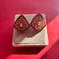 Brown Stone Tops Earrings VNE052