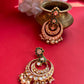 White Big Polki Earring VNE063