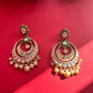 White Big Polki Earring VNE063