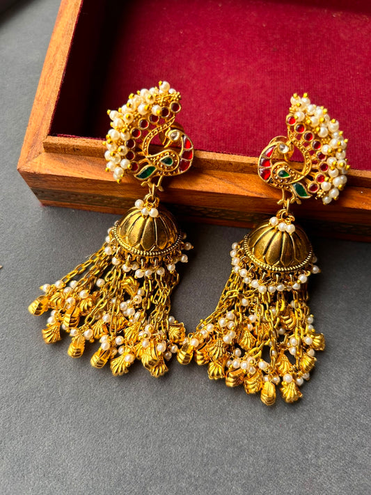 Peacock Dulls Earring VNE079