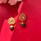 White Pan Pearl Drop Studs VNE098