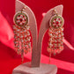 Pista Green Pearl drop Earrings VNE108