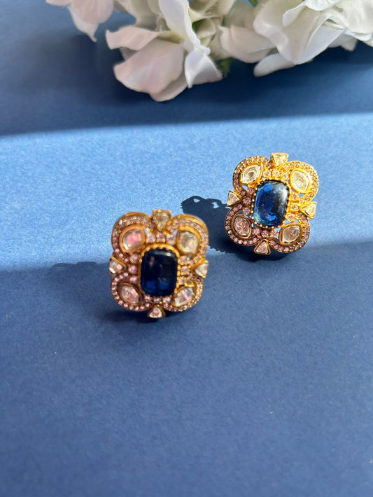 Round Polki small Studs VNE126