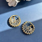 Peacock Moissanite Hoops Earrings VNE131