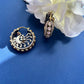 Peacock Moissanite Hoops Earrings VNE131