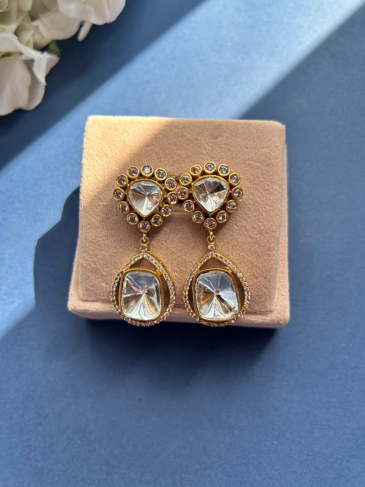 Polki Drop Earrings VNE141