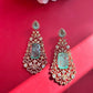 Big Pista Green Stone Earrings VNE152