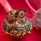 Multi Jadau Chandbali Earrings VNE192