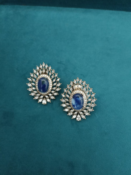 Vintage Blue Stone Studs VNE203