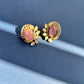 Pink Stone Polki Earrings VNE219