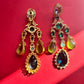 Multi Stone Diamond Gold Earrings VNE222