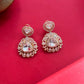 White Polki Diamond Drop Earrings VNE227