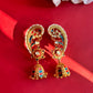 Red Blue Pearl Dulls Earcuffs VNE245