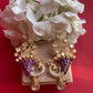 White MOP Polki Peacock Earcuffs VNE246