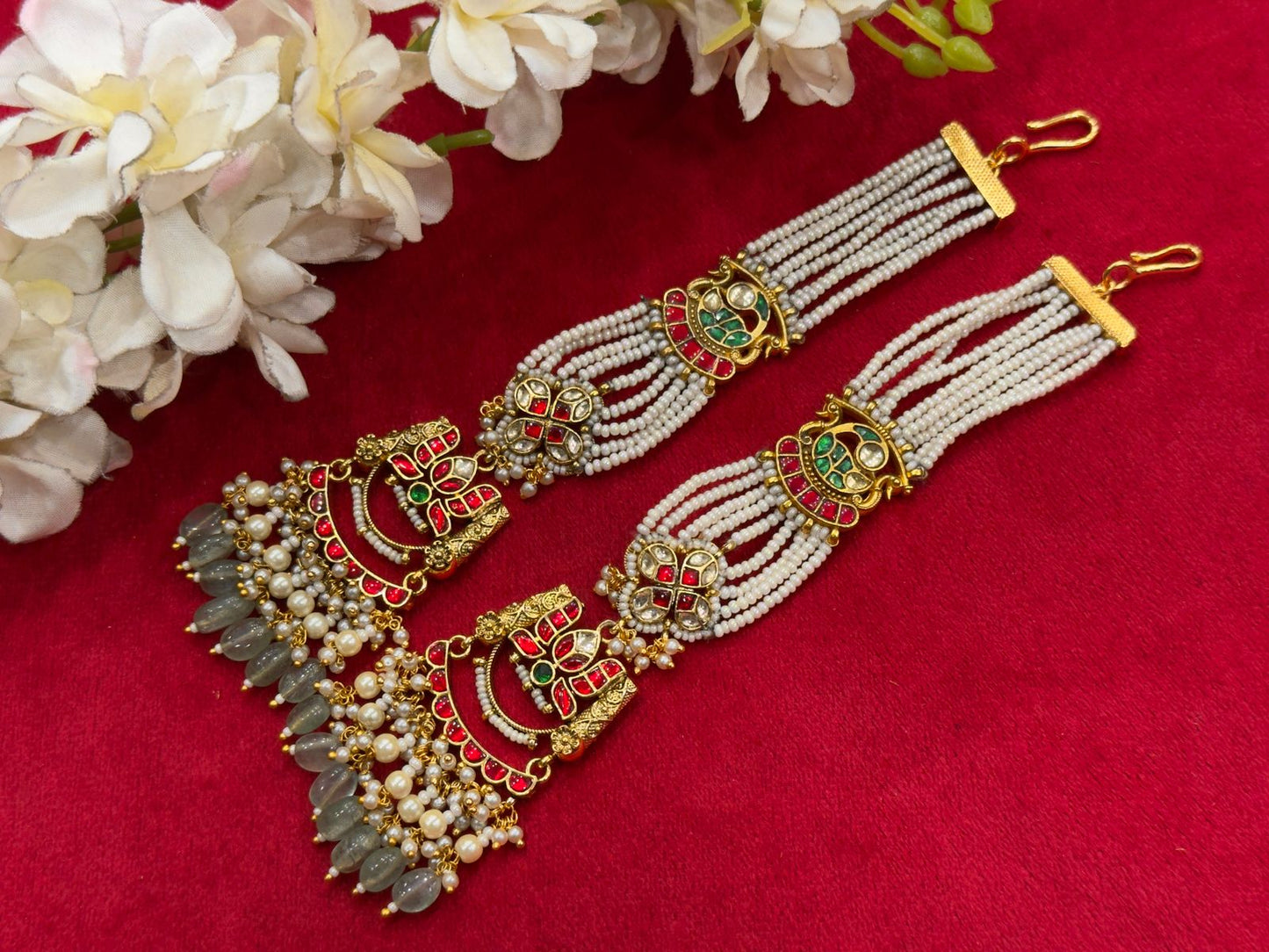 Multi Jadau Kanauti Earrings VNE263