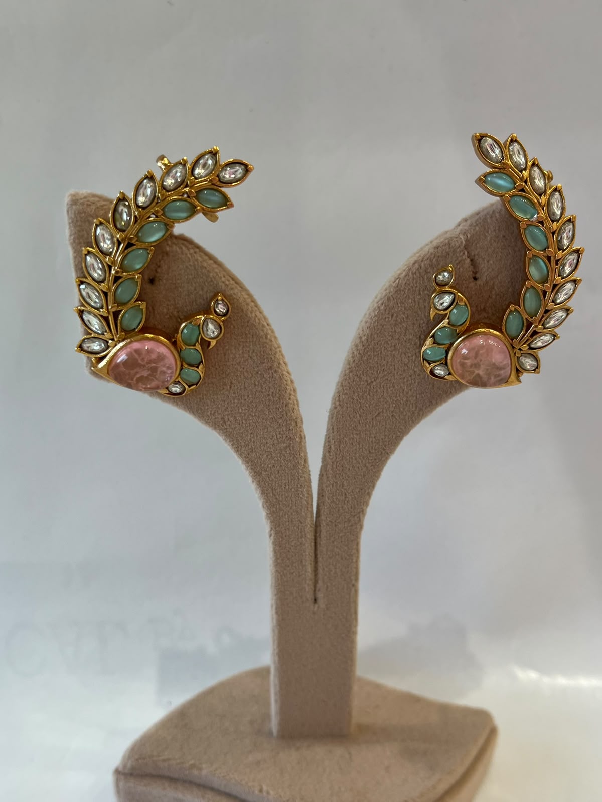 Peacock Stone Earrings VNE269