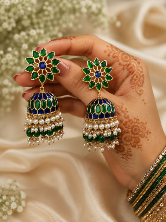 Blue Green Meenakari Dulls VNE289
