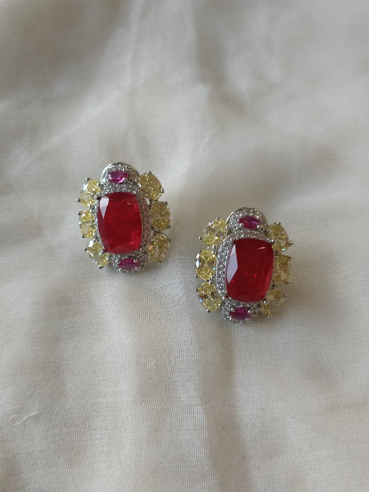 Sparkling Sapphire Diamond Studs VNE291