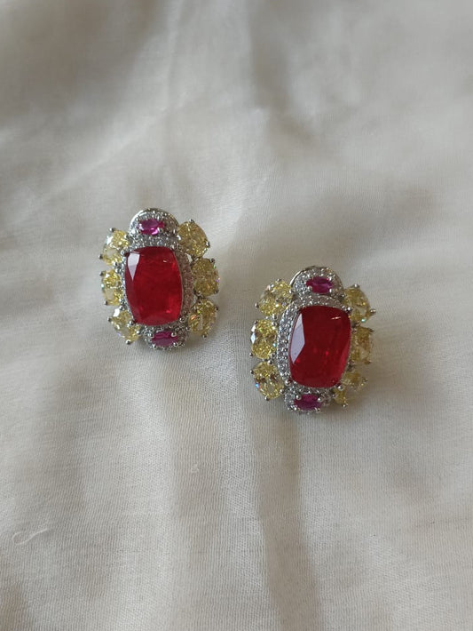 Sparkling Sapphire Diamond Studs VNE291