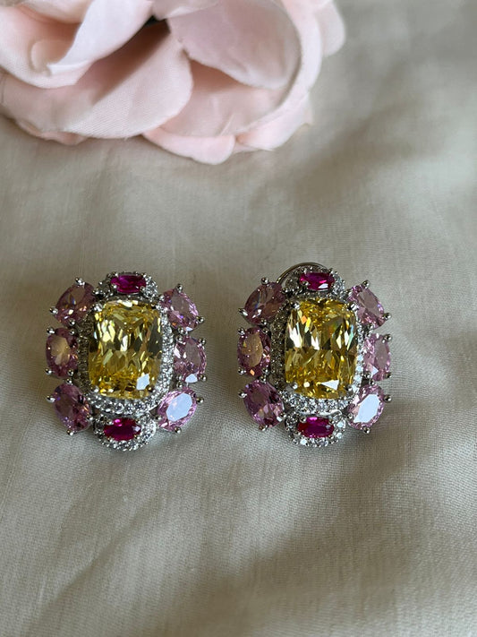 Sparkling Sapphire Diamond Studs VNE291