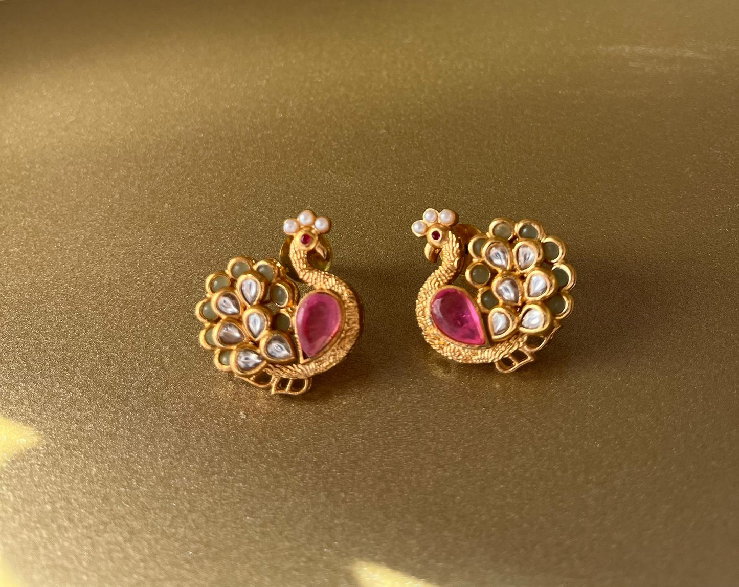 Peacock Pink Earrings VNE294