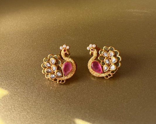 Peacock Pink Earrings VNE294