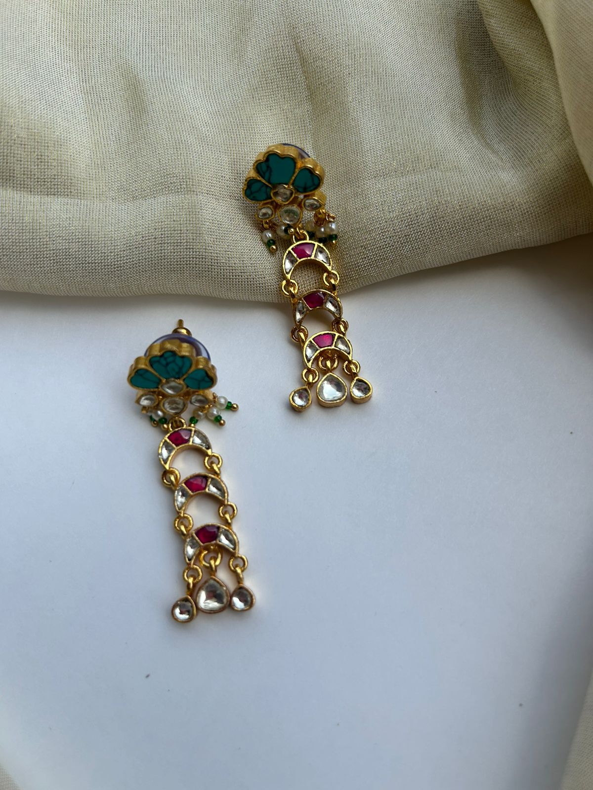 Firoza Jadau Earrings VNE297
