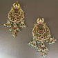 Chandbali Gold Plate Jadau Earrings VNE298