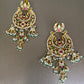 Chandbali Gold Plate Jadau Earrings VNE298