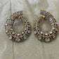 Polki Moon Hoop Earrings VNE308