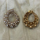 Polki Moon Hoop Earrings VNE308