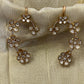 Flower Polki Gold Plate Earcuffs VNE312