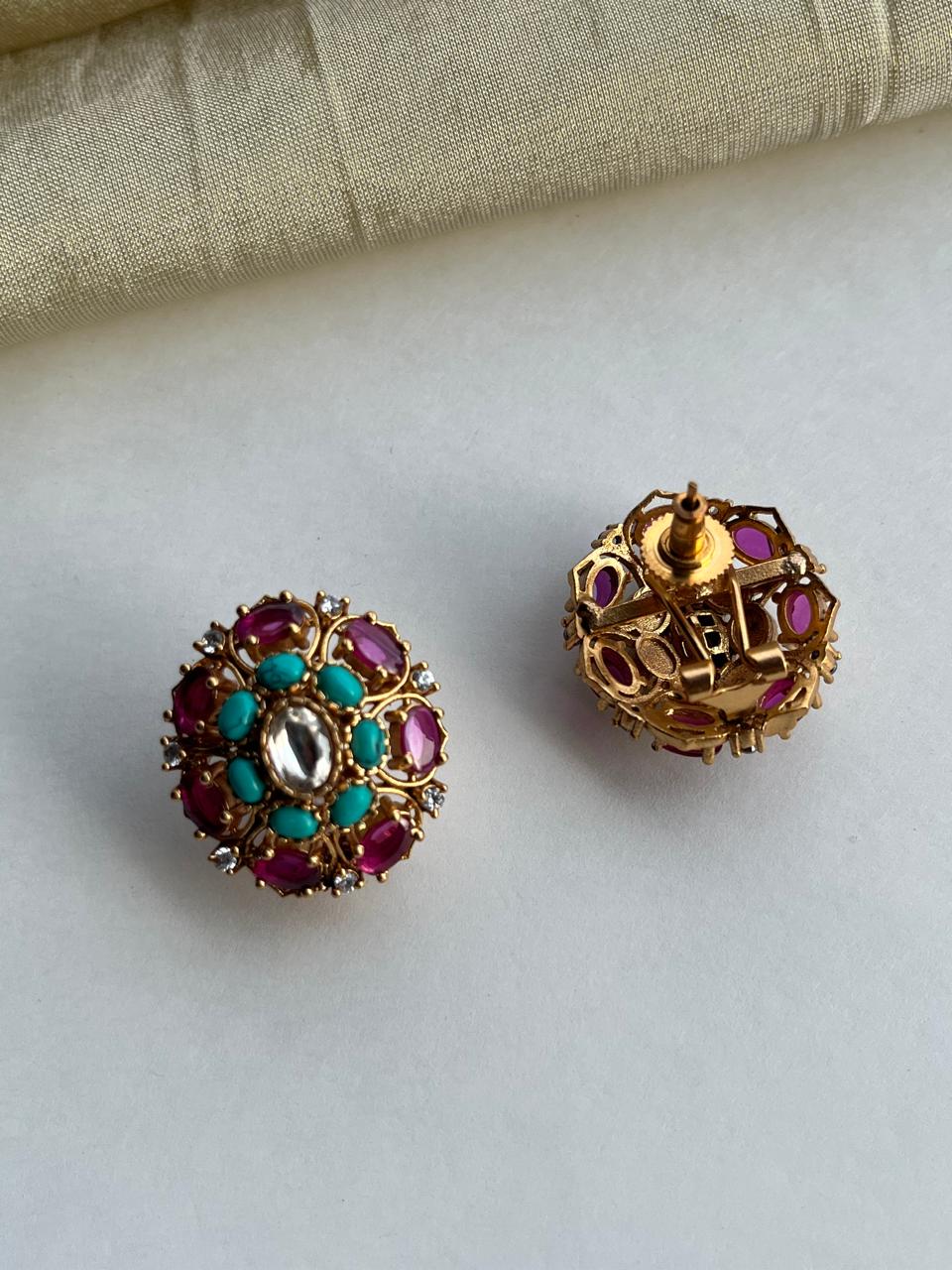 Firoza Rubi Jasmine Studs VNE320