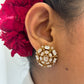 White Jashmin Studs VNE324